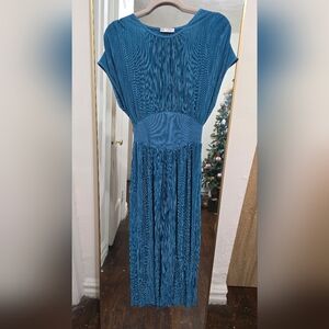 Zara Teal Maxi Dress